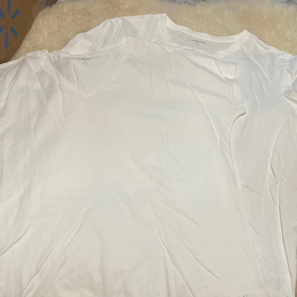 Lands End set of white tees size M